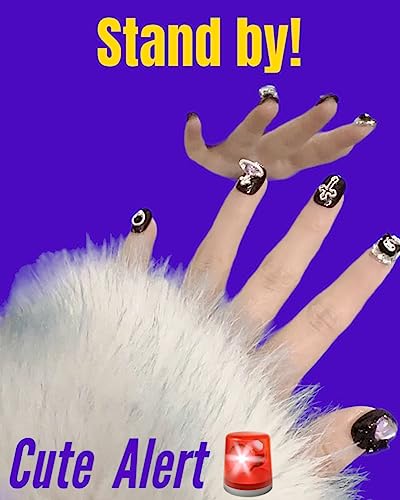 KOZUKI Kawaii Kuromi Pochacco Anime 3D Press-On Nails - KURO Variant