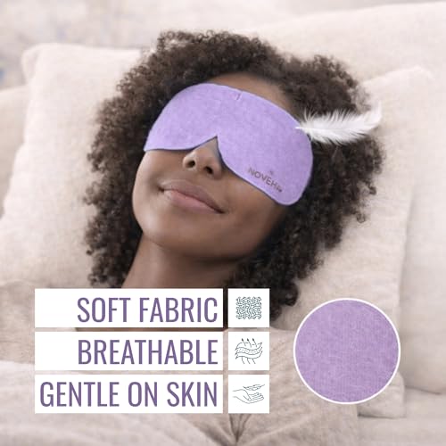 Noveha Lavender Self-Heating Steam Eye Mask - 30 Pack Warm Compress