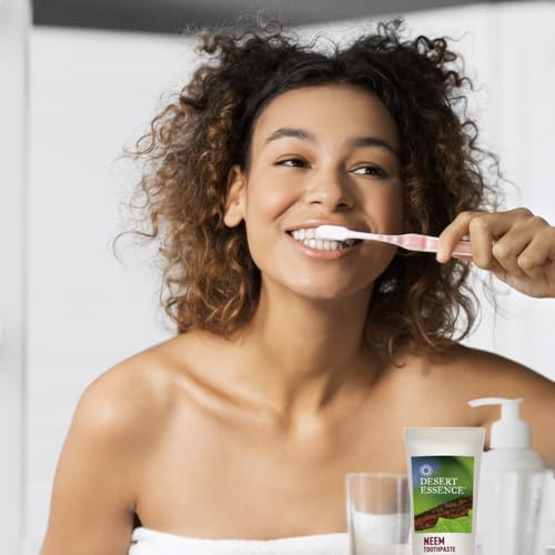Desert Essence Neem Cinnamint Toothpaste 6.25 oz Fluoride & SLS Free - Pack of 1