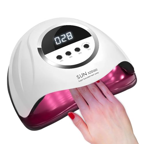 BEENLE 320W UV LED Nail Lamp with 4 Timer Settings & Auto Sensor