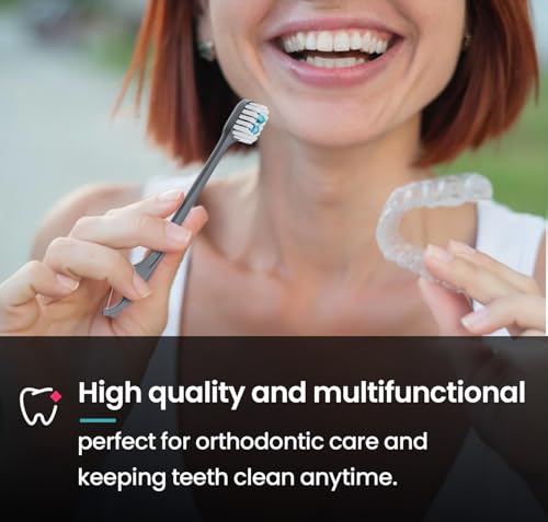 Pinkart 5-in-1 Disposable Travel Toothbrush with Toothpaste, 24 Count
