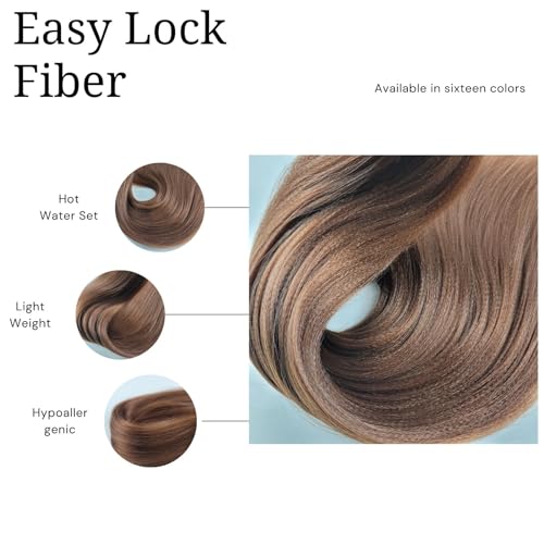 Leticia Brown Braiding Hair Pre-Stretched Short Deep Wave 16 Inch Pack of 4