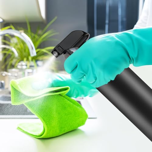 16oz Plastic Spray Bottles 6-Pack - Heavy-Duty HDPE Fine Mist/Stream, Leakproof Trigger, Adjustable For Cleaning, Garden, Essential Oils
