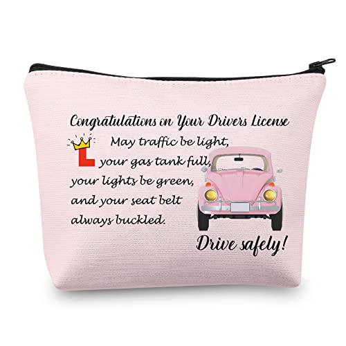 Passing Driving Test Makeup Bag for Women - MEIKIUP Travel Organizer