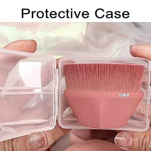 IS'MINE Flat Top Kabuki Foundation Brush Black - Gentle, Professional Makeup Tool
