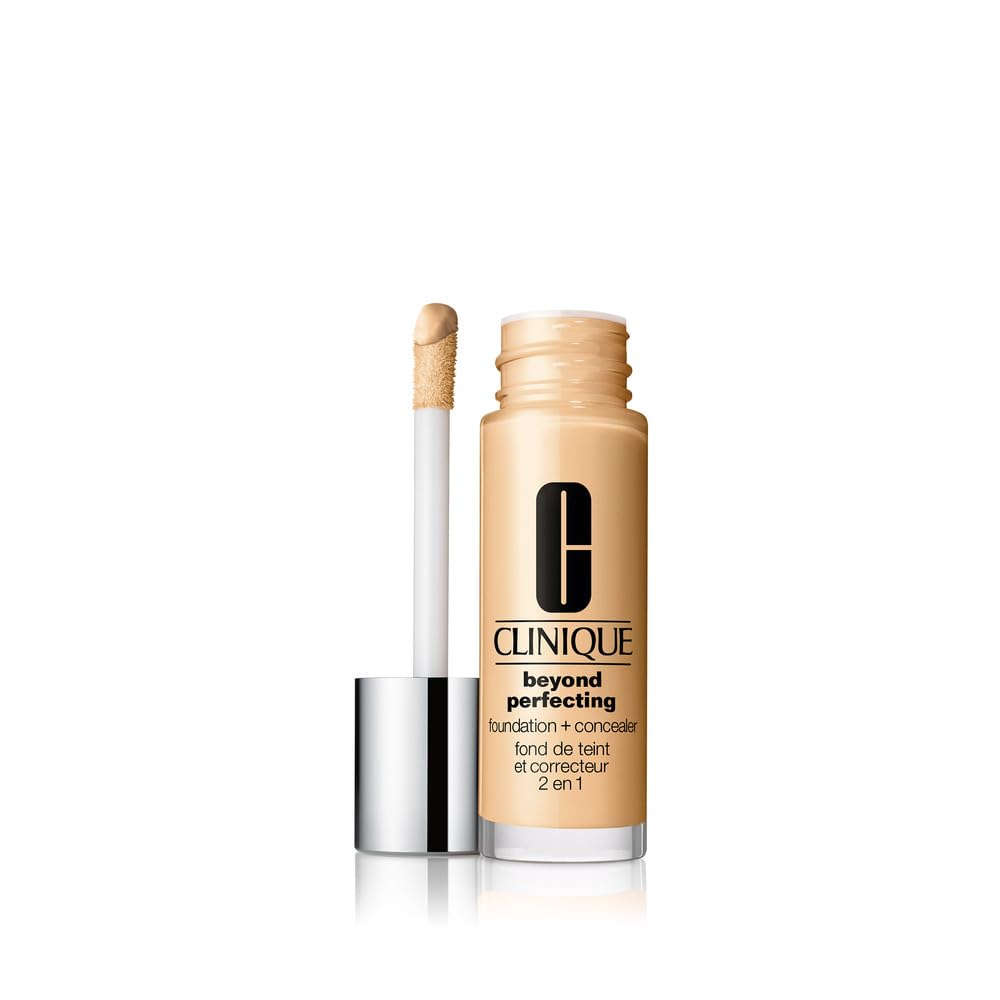 Clinique Beyond Perfecting Liquid Foundation & Concealer - Full Coverage, Natural Matte Finish for All Skin Types | 1 Fl Oz