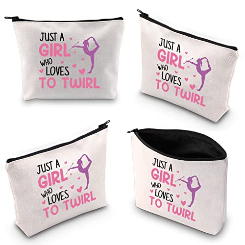 Baton Twirling Makeup Bag - Just A Girl Who Loves To Twirl