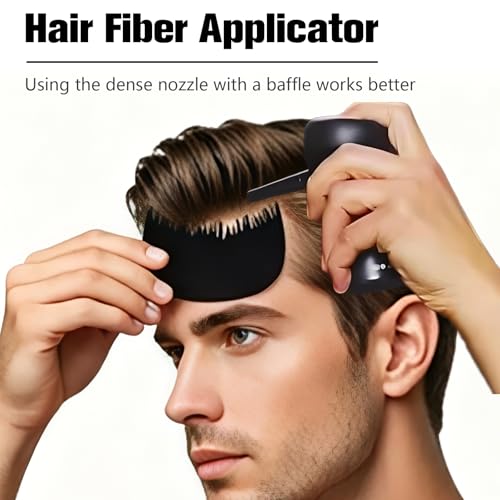 Hair Fiber Spray Applicator with Hairline Optimizer - Precision Pump Nozzle