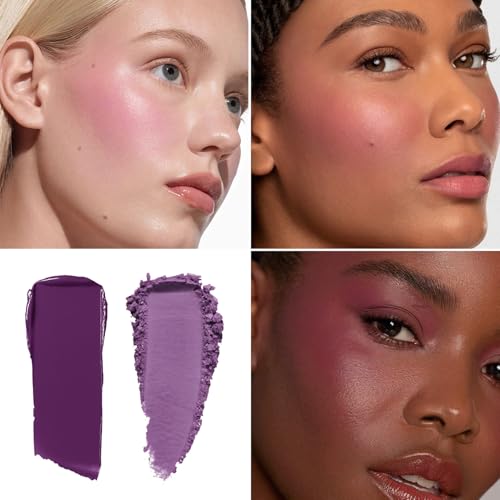 Fillwie Violet Veil Duo Cream & Powder Blush - Light Lavender & Cool Violet