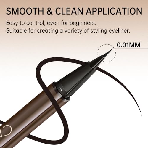 Catkin Blue Liquid Eyeliner Pen Waterproof & Long Lasting – C03 Ultra-Fine Tip, 24H Stay, Sensitive Eyes Safe