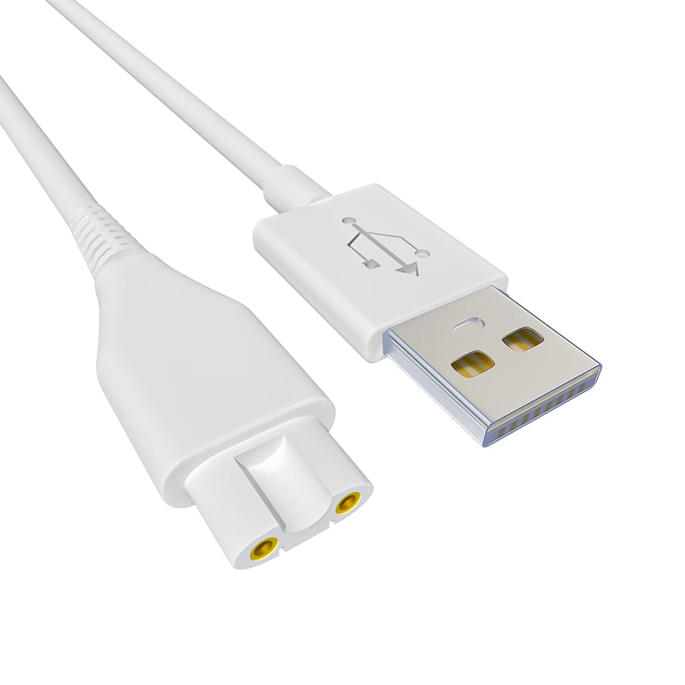 Replacement Charger for Flawless Nu Razor - USB Cable, Wall Charger, Power Cord for Finishing Touch Shaver and Trimmer (2PCS)