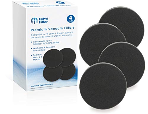 Fette Filter Vacuum Filter for Bissell 1608225 & Eureka DCF-26 (4-Pack)