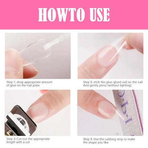 Professional Nail Glue for Press-On Nails - Long-Lasting Adhesive