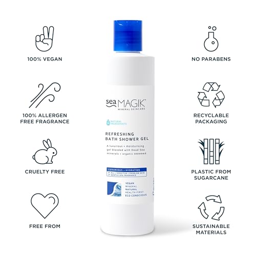 Sea Magik Eczema & Dry Skin Body Wash - Hydrating Dead Sea Mineral Gel