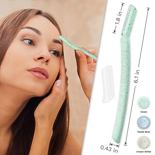 ENNVA 3pcs Facial Hair Removal Razors for Women - Anti-Cutting Blades