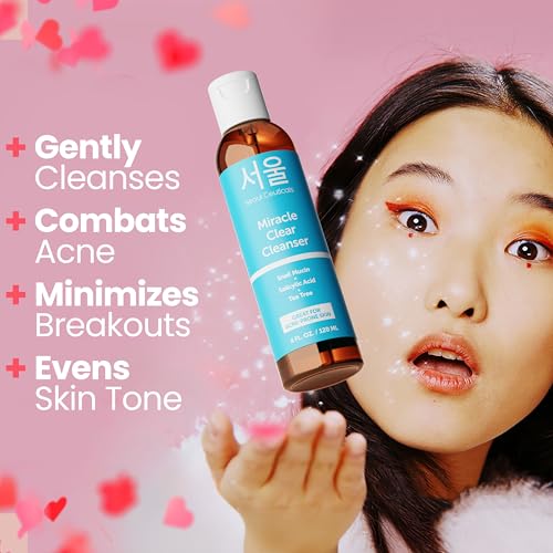 Korean Acne Cleanser with Snail Mucin & Salicylic Acid - 4oz