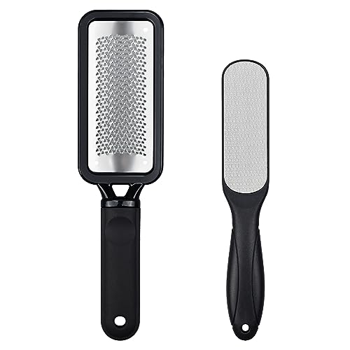 Stainless Steel Foot File Set - 2 Pcs Professional Callus Remover