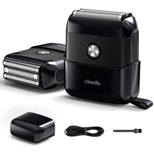 CIWELLU Mini Electric Foil Shaver for Men - Waterproof, Fast Charging