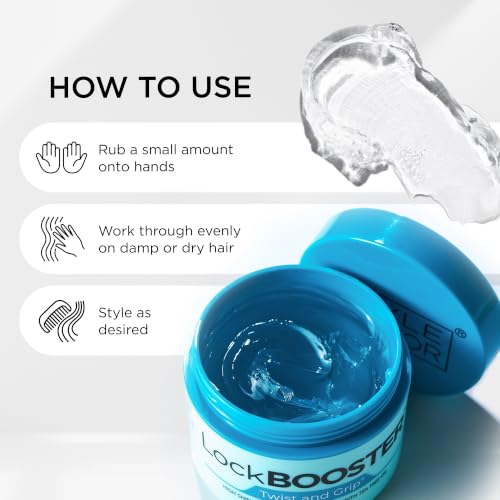 Style Factor Lock Booster Twist & Grip Braid Gel, 5 Oz. Strong Hold