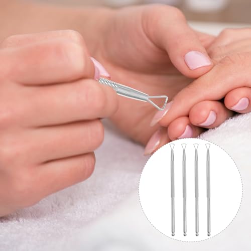 Stainless Steel Cuticle Pusher Set - 2 Professional Nail Care Tools