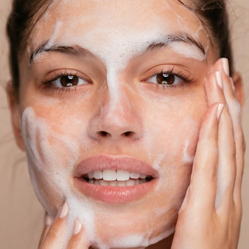 The Face Shop White Seed Exfoliating Cleansing Foam - Brightening Face Wash, 5.07 Fl Oz