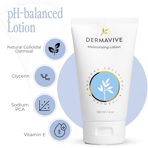Dermavive Oatmeal Moisturizing Lotion for Dry Sensitive Skin - 4.05 Fl Oz
