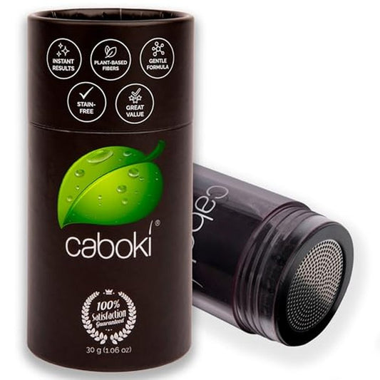 Caboki Hair Fibers for Thinning Hair ? Natural Plant-Based Hair Powder for Men & Women ? Instantly Thicker Fuller Looking Hair ? Clean Ingredients ? 30g, 90-Day Supply, Dark Brown
