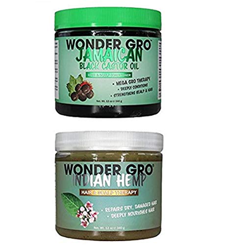 Wonder Gro Hair & Scalp Care - Black Castor Oil & Indian Hemp, 12 fl oz