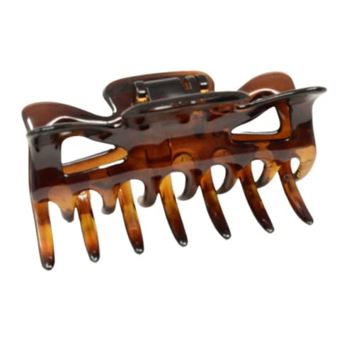 Parcelona Classic Tortoise Shell Hair Claw Clip - 3 Inch