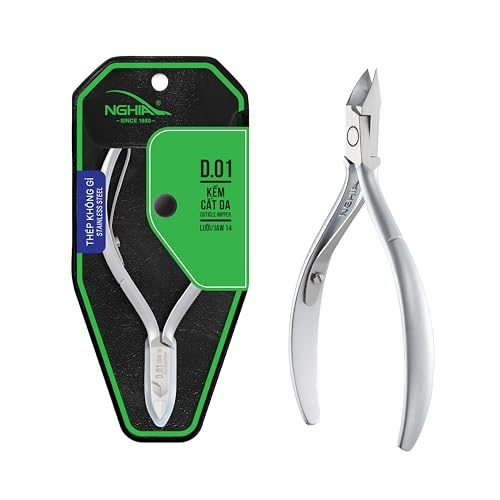Nghia D-01 Stainless Steel Cuticle Nipper - Professional Nail Care Tool