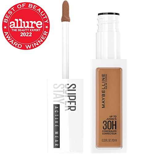 Maybelline Super Stay Liquid Concealer 45, Full Coverage, Up to 30H, 16 Shades, 0.33 Fl Oz