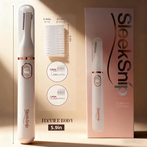 2026 Eyebrow Trimmer Facial Shaver for Women - Painless Facial Hair Remover, Mini Personal Grooming Tool with Combs