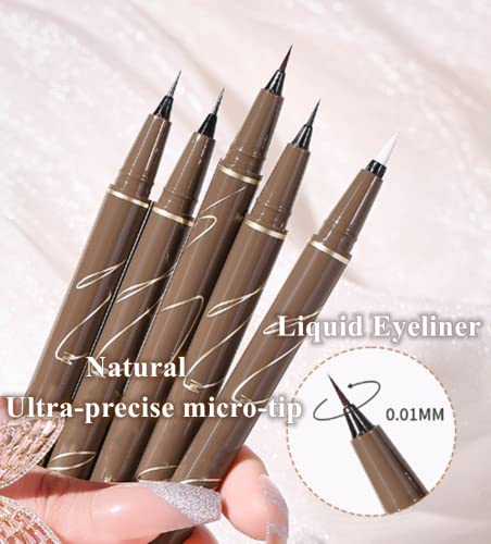 ICATHUNY Waterproof Liquid Eyeliner - Long-Lasting & Precise Brown