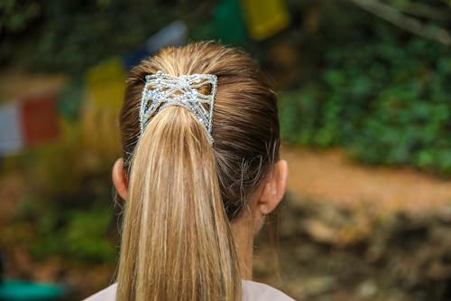 HairZing Crystal Double Comb Hair Clip for Fine and Thin Hair