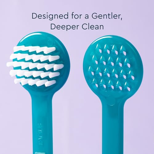RADIUS 2-in-1 Tongue Cleaner - BPA-Free Tongue Scraper & Brush