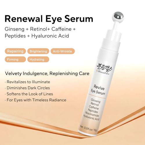 BloomPulse Retinol & Caffeine Eye Serum with Cooling 360° Roller Ball