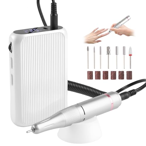 Vinid Professional Electric Nail Drill, 38,000RPM Rechargeable Manicure Kit