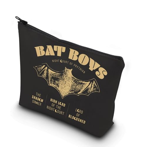 Crescent City Bookish Makeup Bag - Durable Canvas Zipper Pouch