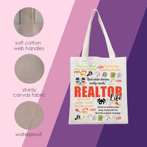 Realtor Tote Bag - Durable, Water-Resistant Gift for Real Estate Agents