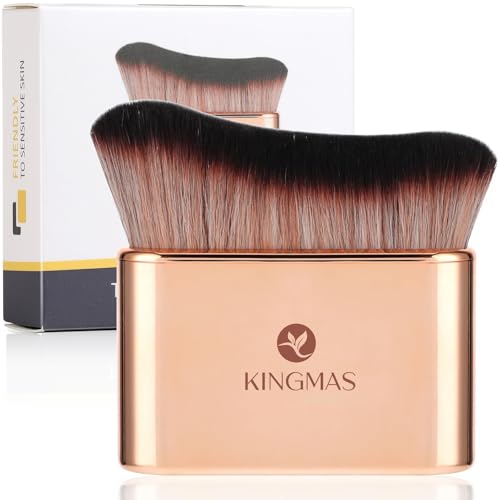 KINGMAS Vegan Self Tanner Brush for Smooth Body Makeup Application