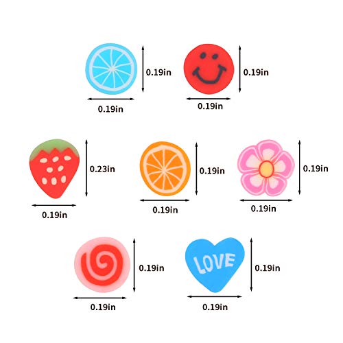 CCINEE 3D Nail Art Slices - 4500PCS Assorted Polymer Clay Designs