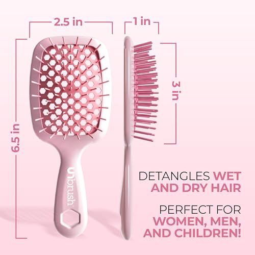 FHI Heat UNbrush Mini Detangler Brush - Pain-Free for All Hair Types