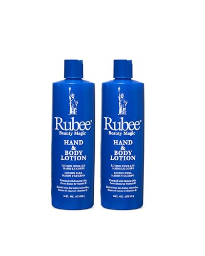 RUBEE Cocoa Butter Body & Hand Lotion - 2 Pack, Non-Greasy Moisturizer