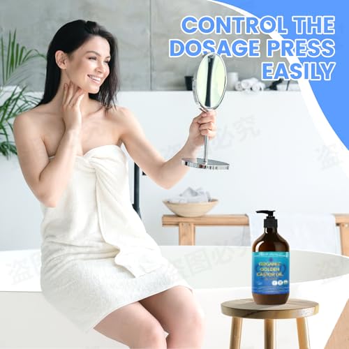 3 Pack Castor Oil Dispenser Pumps for 16oz Bottles - Mess Free