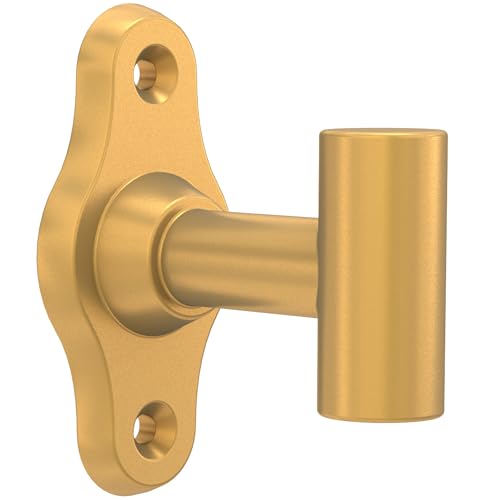 Satin Gold Wall-Mounted Towel Hook for Bathroom & Kitchen