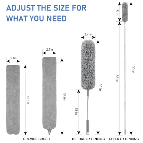 SetSail Extendable Duster with Bendable Microfiber Head - 100 Inch