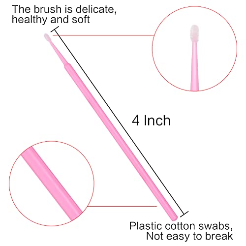 600 pcs Disposable Micro Applicator Brushes for Eyelash Extensions & Makeup