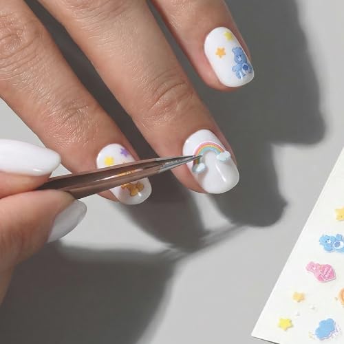 LONDONTOWN Care Bears Nail Art Stickers – Self-Adhesive Decals