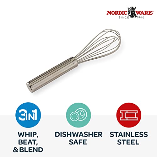7-Inch Stainless Steel Whisk for Beating Eggs & Sauces