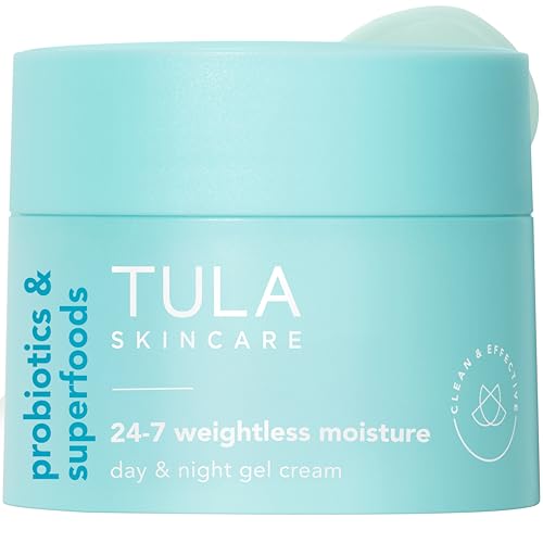 TULA Skincare 24-7 Weightless Gel Face Moisturizer 0.5oz Travel Size for Oily Skin & Pores